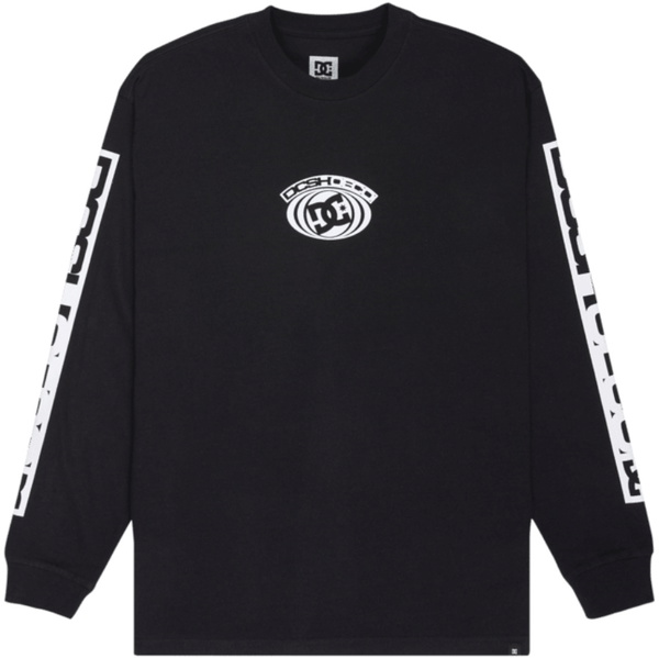 2026 DC Shoes Mens DC Echo Long Sleeve T-Shirt EDYZT04462 - Black